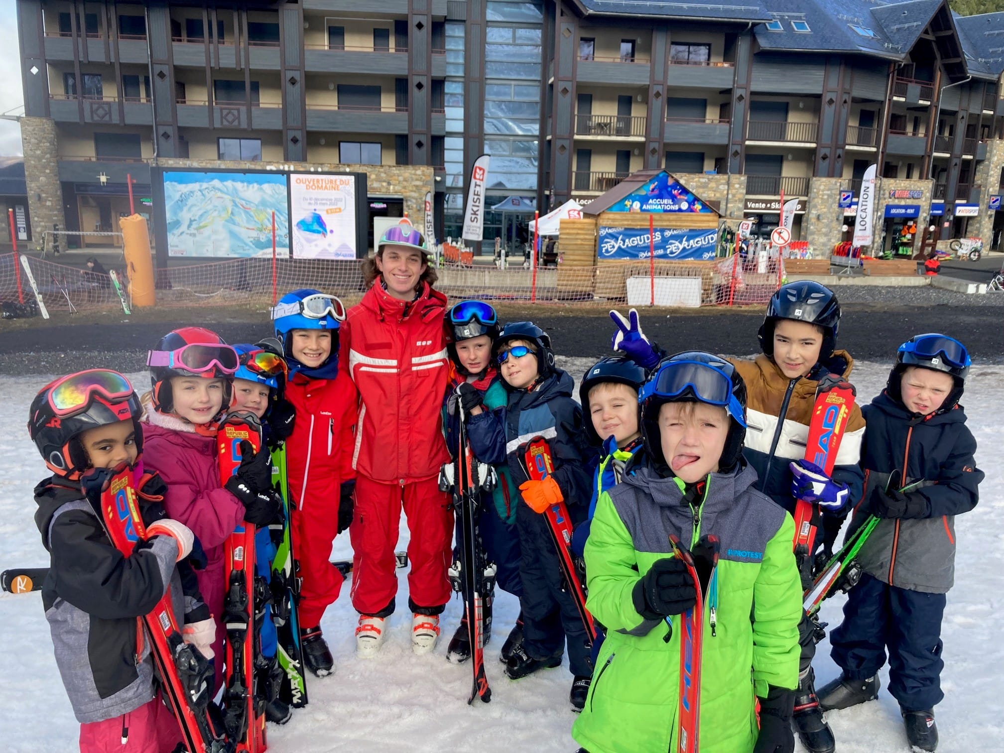 Voyage scolaire Arreau : Séance de ski