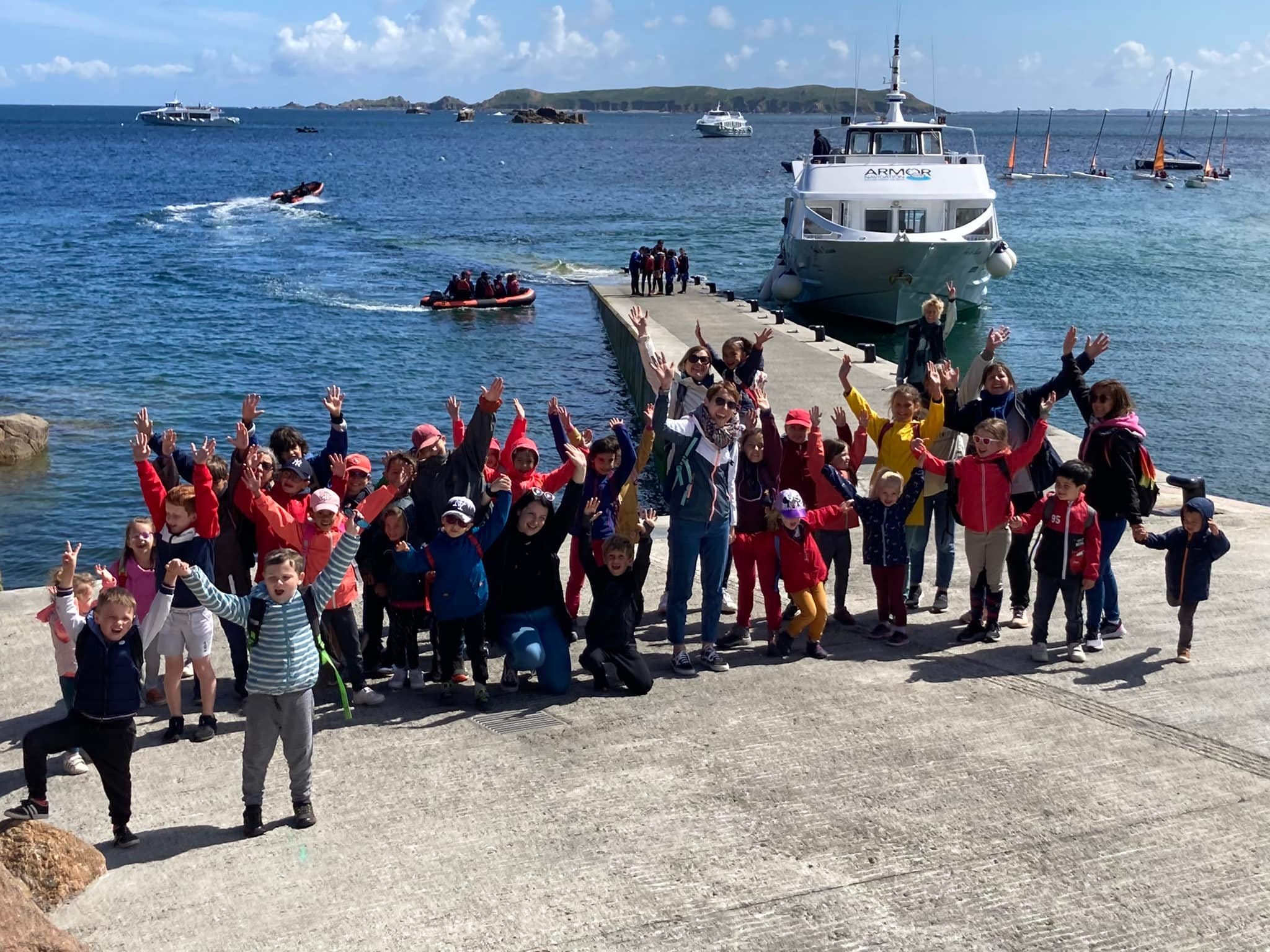 Voyage scolaire à Plomeur Bodou : Visite des Sept-Iles en vedette